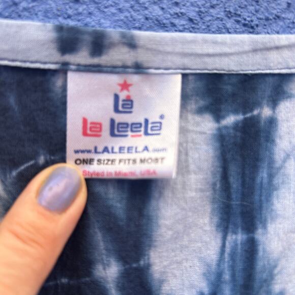 la la leela tie dye cotton caftan - Picture 2 of 5